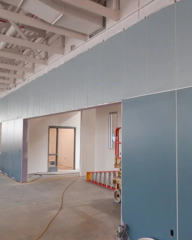 Interior of Rittman Branch Library being built by Bogner Construction